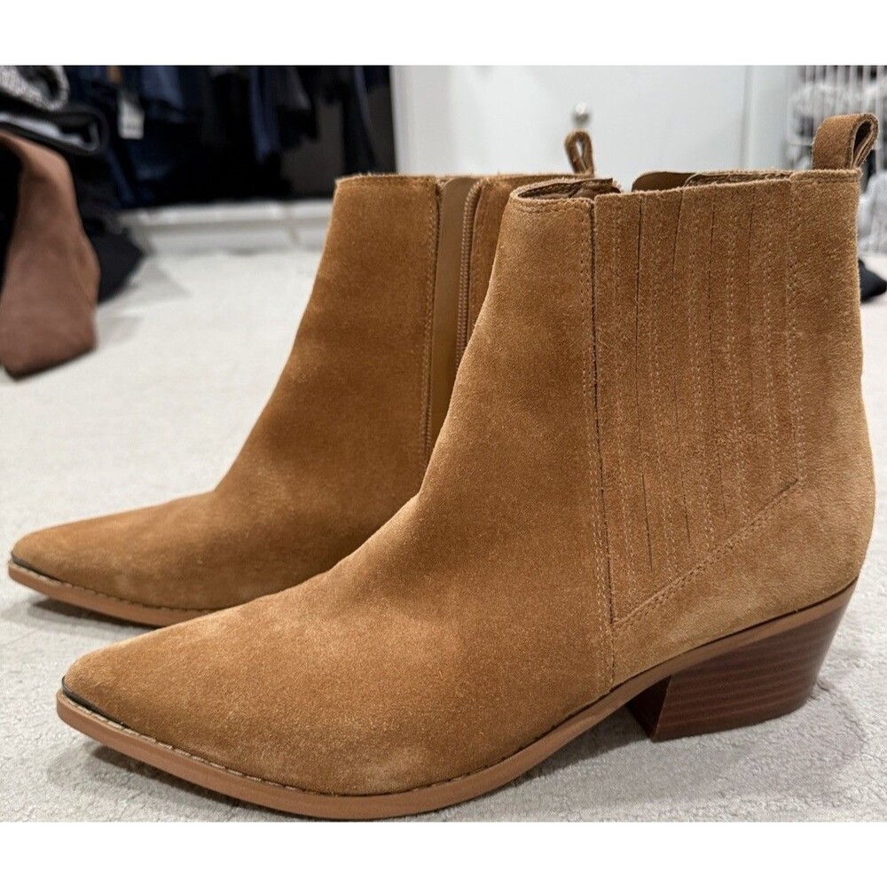Marc Fisher Ulora Bootie Women’s Size 10 Tan Suede